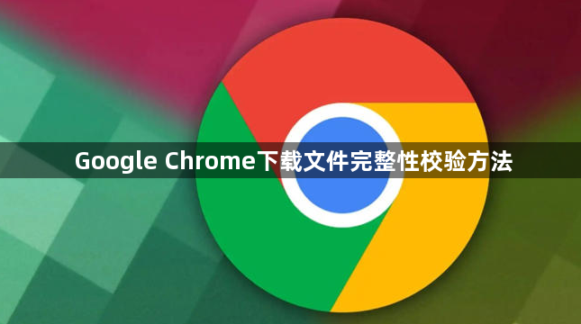 Google Chrome下载文件完整性校验方法1