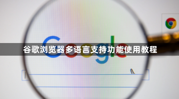 谷歌浏览器多语言支持功能使用教程1