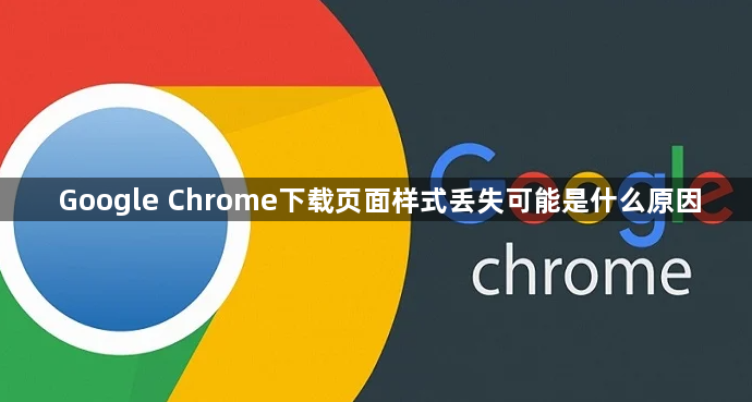 Google Chrome下载页面样式丢失可能是什么原因1