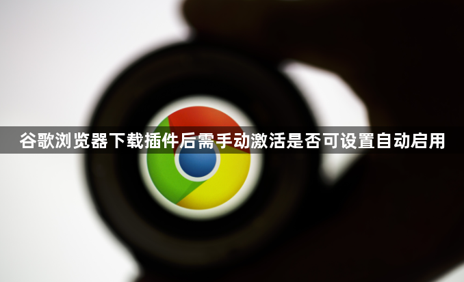 谷歌浏览器下载插件后需手动激活是否可设置自动启用1