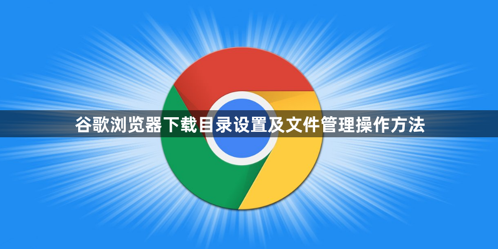 谷歌浏览器下载目录设置及文件管理操作方法1