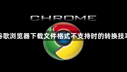 谷歌浏览器下载文件格式不支持时的转换技巧1