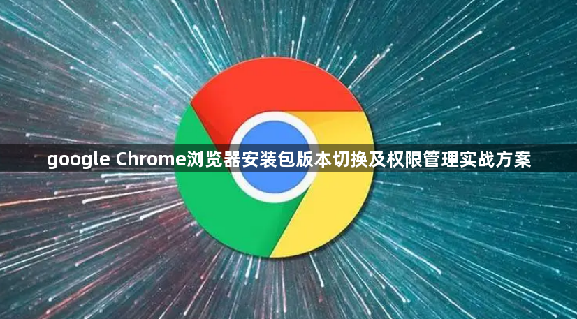 google Chrome浏览器安装包版本切换及权限管理实战方案1