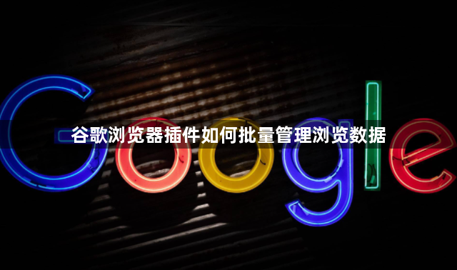 谷歌浏览器插件如何批量管理浏览数据1