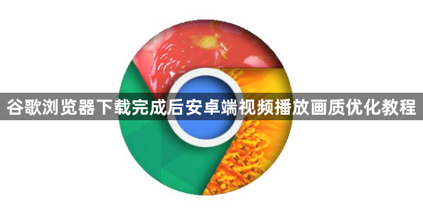 谷歌浏览器下载完成后安卓端视频播放画质优化教程1