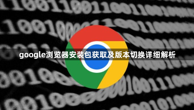 google浏览器安装包获取及版本切换详细解析1