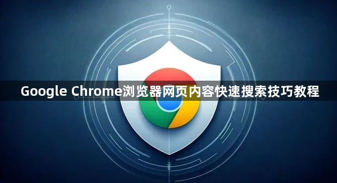 Google Chrome浏览器网页内容快速搜索技巧教程1