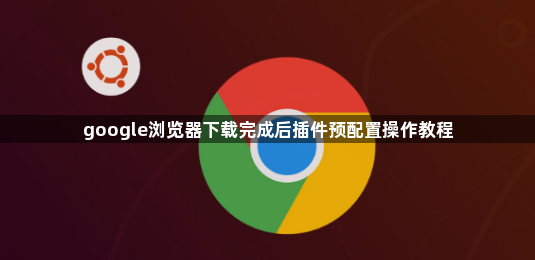 google浏览器下载完成后插件预配置操作教程1