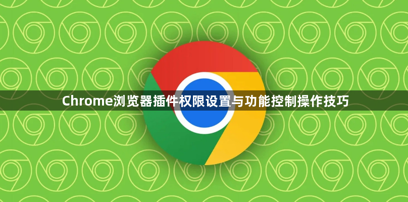 Chrome浏览器插件权限设置与功能控制操作技巧1