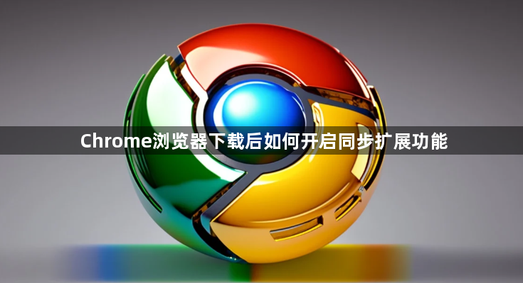 Chrome浏览器下载后如何开启同步扩展功能1
