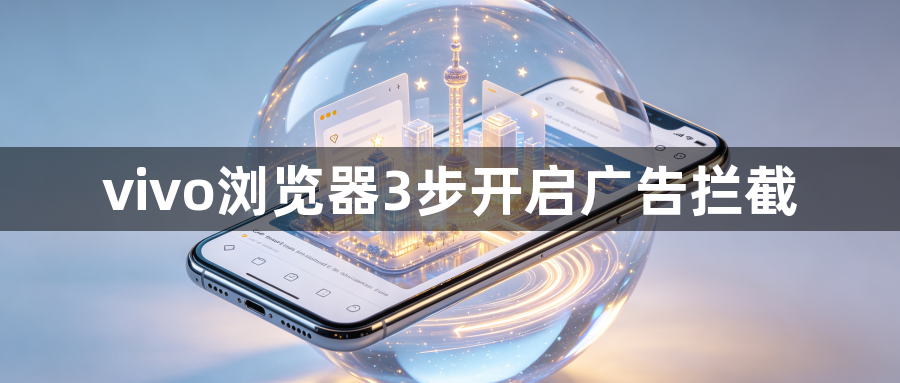 vivo浏览器3步开启广告拦截1