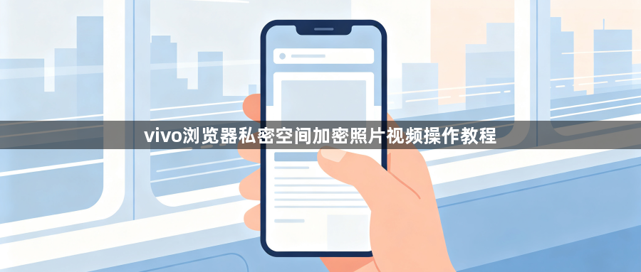 vivo浏览器私密空间加密照片视频操作教程1