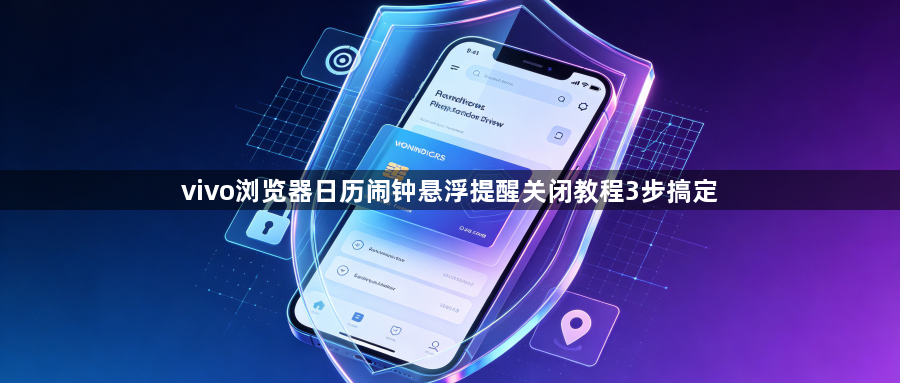 vivo浏览器日历闹钟悬浮提醒关闭教程3步搞定1