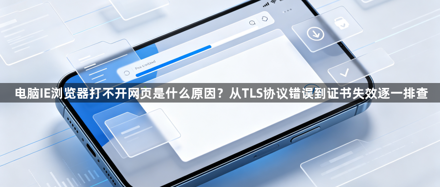 电脑IE浏览器打不开网页是什么原因?从TLS协议错误到证书失效逐一排查1