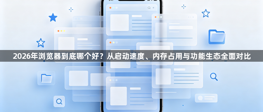 2026年浏览器到底哪个好？从启动速度、内存占用与功能生态全面对比1