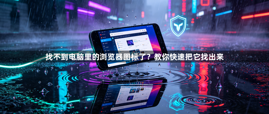 找不到电脑里的浏览器图标了?教你快速把它找出来1
