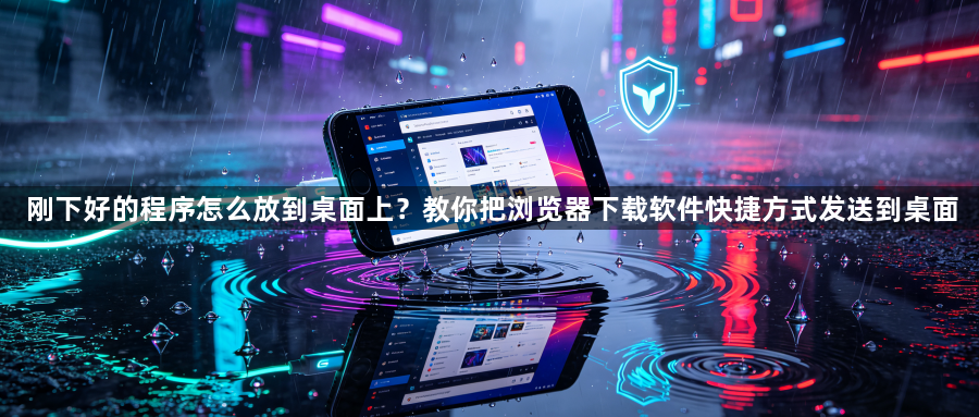 刚下好的程序怎么放到桌面上?教你把浏览器下载软件快捷方式发送到桌面1