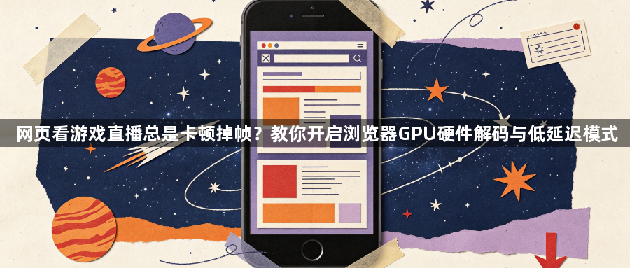 网页看游戏直播总是卡顿掉帧?教你开启浏览器GPU硬件解码与低延迟模式1