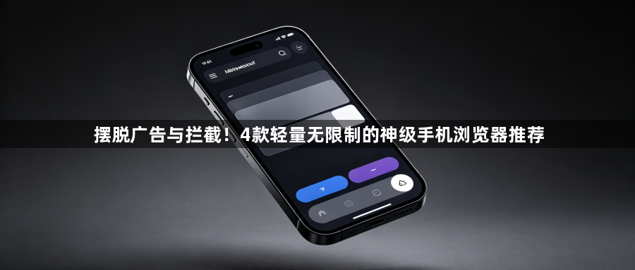摆脱广告与拦截！4款轻量无限制的神级手机浏览器推荐1