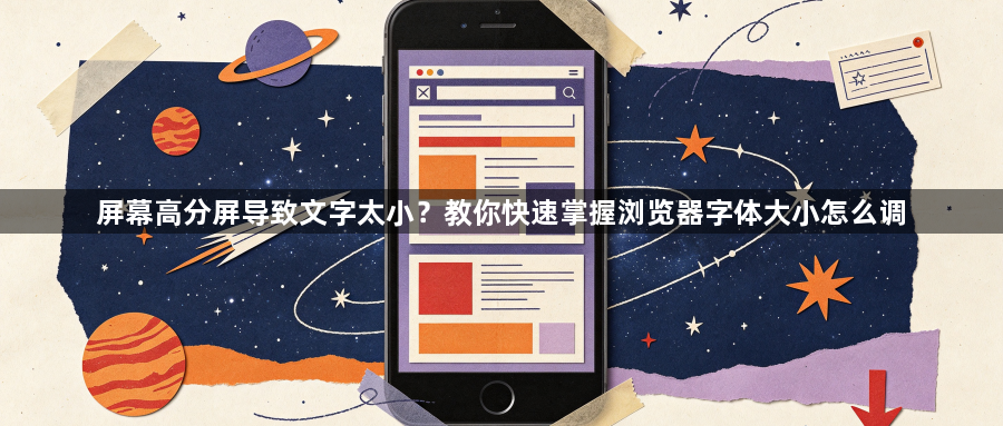 屏幕高分屏导致文字太小？教你快速掌握浏览器字体大小怎么调1