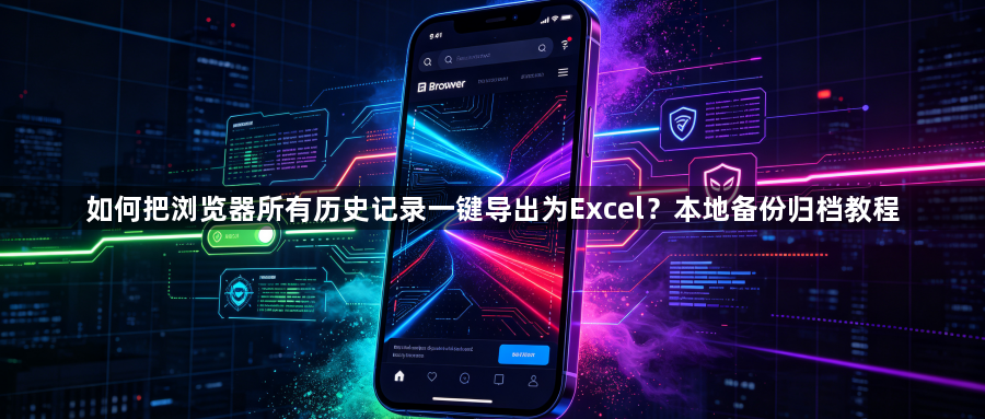 如何把浏览器所有历史记录一键导出为Excel？本地备份归档教程1