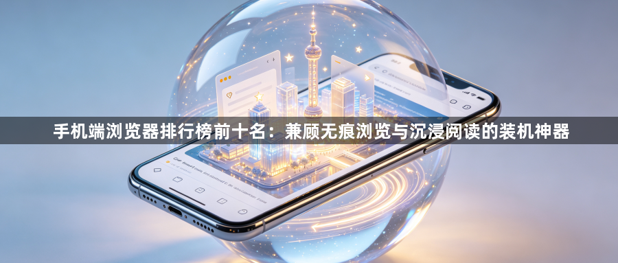 手机端浏览器排行榜前十名:兼顾无痕浏览与沉浸阅读的装机神器1
