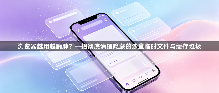 浏览器越用越臃肿？一招彻底清理隐藏的沙盒临时文件与缓存垃圾1
