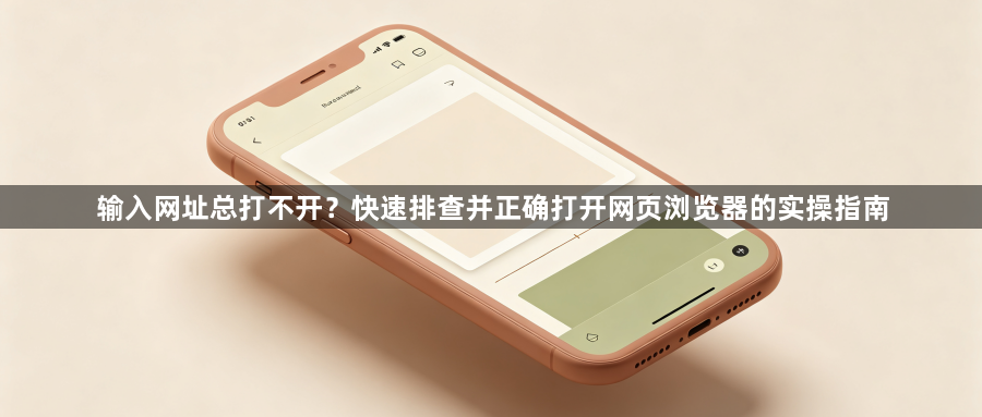 输入网址总打不开？快速排查并正确打开网页浏览器的实操指南1
