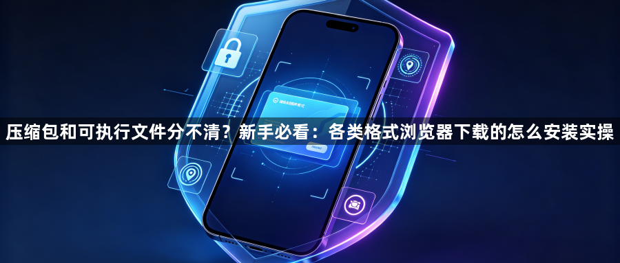 压缩包和可执行文件分不清？新手必看：各类格式浏览器下载的怎么安装实操1