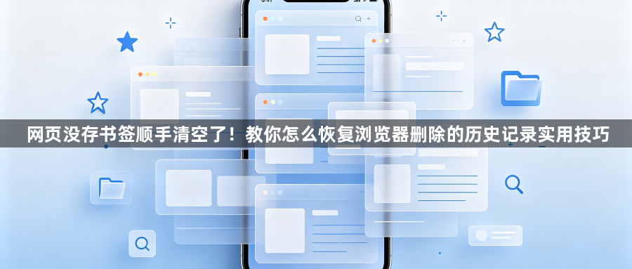 网页没存书签顺手清空了!教你怎么恢复浏览器删除的历史记录实用技巧1