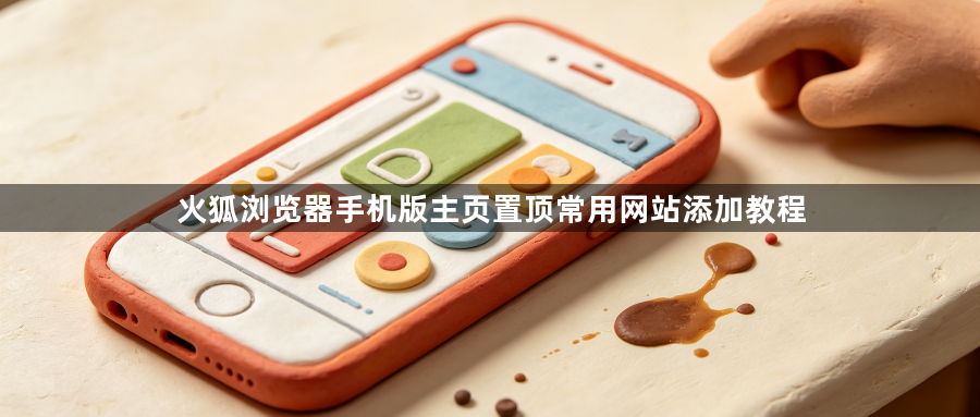 火狐浏览器手机版主页置顶常用网站添加教程1