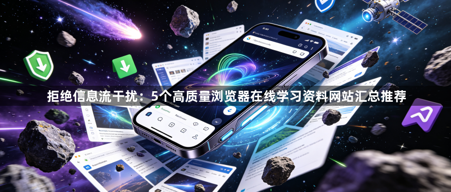 拒绝信息流干扰：5个高质量浏览器在线学习资料网站汇总推荐1